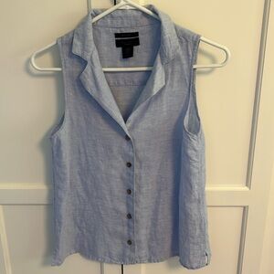 NWO Rachel Zoe Sleeveless Linen Blouse. XS
